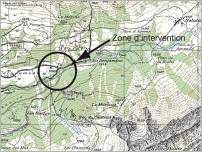 Fig. 23 - Plan de situation de l’ouvrage du pont de Cergnement.