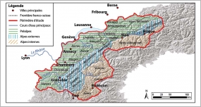 Fig. 1 - Carte de localisation de la zone d’étude et des principales entités biogéographiques.